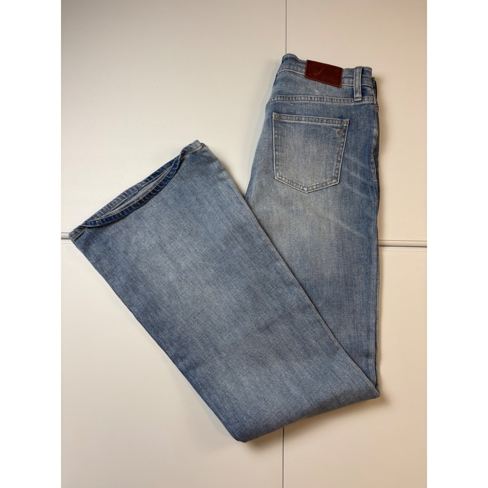 Madewell Flea Market Flare Jeans Womens 27 Blue C2559 Button Fly High Rise Denim